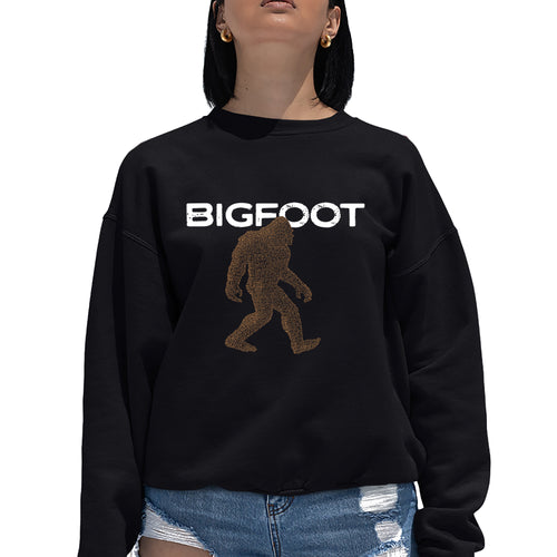 Bigfoot - Women's Word Art Crewneck Sweatshirt
