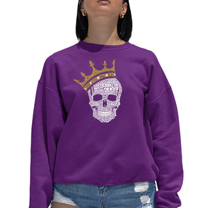 Brooklyn Crown  - Women's Word Art Crewneck Sweatshirt