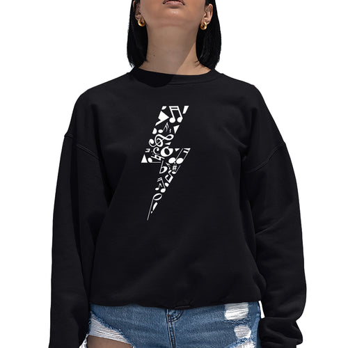 Lightning Bolt  - Women's Word Art Crewneck Sweatshirt