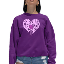 Load image into Gallery viewer, Forever In Our Hearts - Women&#39;s Word Art Crewneck Sweatshirt