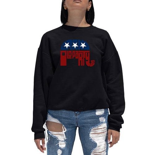 REPUBLICAN GOP - Women's Word Art Crewneck Sweatshirt