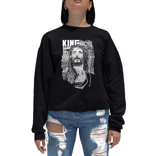 JESUS - Women's Word Art Crewneck Sweatshirt
