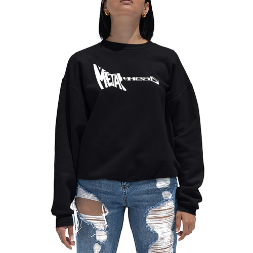 Metal Head - Women's Word Art Crewneck Sweatshirt