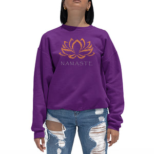 Namaste - Women's Word Art Crewneck Sweatshirt