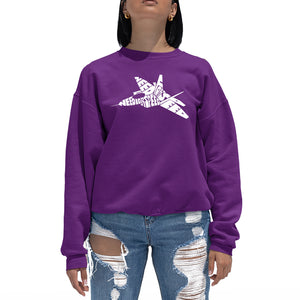 NEED FOR SPEED FIGHTER JET - Women's Word Art Crewneck Sweatshirt