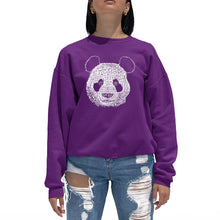 Load image into Gallery viewer, Panda - Women&#39;s Word Art Crewneck Sweatshirt