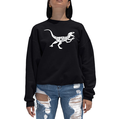 Velociraptor - Women's Word Art Crewneck Sweatshirt