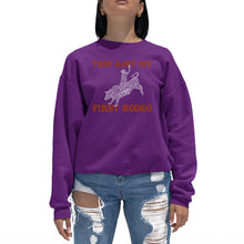 Load image into Gallery viewer, This Aint My First Rodeo - Women&#39;s Word Art Crewneck Sweatshirt