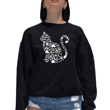 Load image into Gallery viewer, Cat Claws - Women&#39;s Word Art Crewneck Sweatshirt