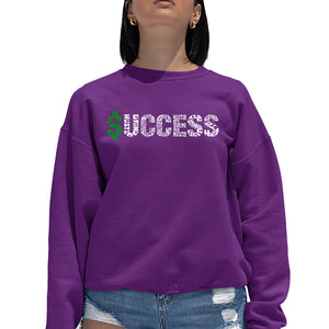 Success  - Women's Word Art Crewneck Sweatshirt