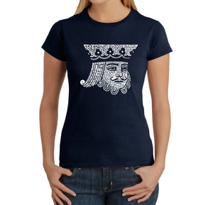 King of Spades - Women's Word Art T-Shirt