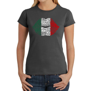 Latina Lips  - Women's Word Art T-Shirt