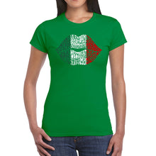 Load image into Gallery viewer, Latina Lips  - Women&#39;s Word Art T-Shirt