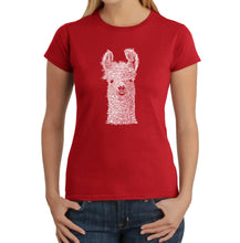 Load image into Gallery viewer, Llama - Women&#39;s Word Art T-Shirt