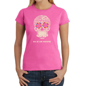 Dia De Los Muertos - Women's Word Art T-Shirt