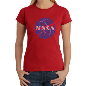 NASA's Most Notable Missions -  Women's Word Art T-Shirt