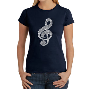 Music Note -  Women's Word Art T-Shirt