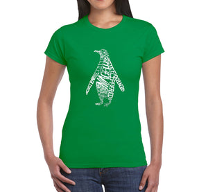 Penguin -  Women's Word Art T-Shirt