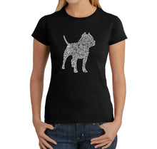 Load image into Gallery viewer, Pitbull -  Women&#39;s Word Art T-Shirt