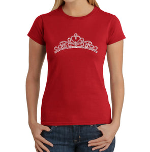 Princess Tiara -  Women's Word Art T-Shirt