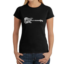 Load image into Gallery viewer, Rock Guitar -  Women&#39;s Word Art T-Shirt