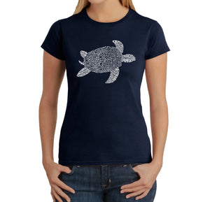 Turtle - Women's Word Art T-Shirt