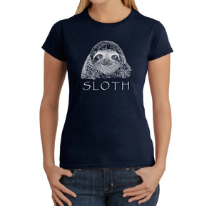 Sloth - Women's Word Art T-Shirt