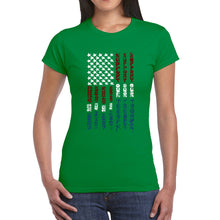 Load image into Gallery viewer, Support our Troops  - Women&#39;s Word Art T-Shirt
