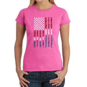 Support our Troops  - Women's Word Art T-Shirt