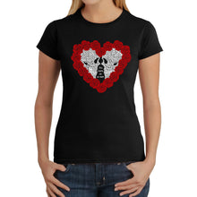 Load image into Gallery viewer, Women&#39;s Word Art T-Shirt - Til Death Do Us Part