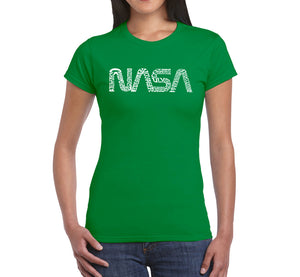 Worm Nasa - Women's Word Art T-Shirt