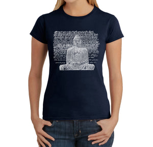 Zen Buddha - Women's Word Art T-Shirt