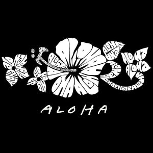 Aloha - Girl's Word Art Crewneck Sweatshirt
