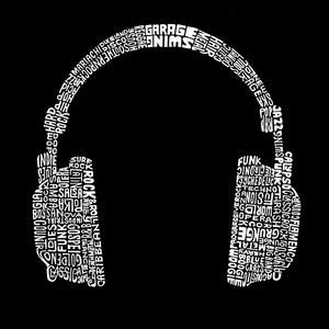 63 DIFFERENT GENRES OF MUSIC - Men's Word Art Hooded Sweatshirt