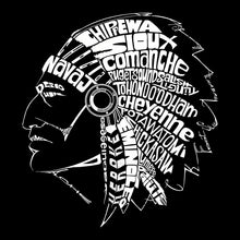 Load image into Gallery viewer, POPULAR NATIVE AMERICAN INDIAN TRIBES - Men&#39;s Word Art T-Shirt