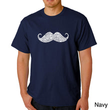 Load image into Gallery viewer, WAYS TO STYLE A MOUSTACHE - Men&#39;s Word Art T-Shirt