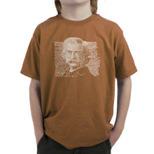 Load image into Gallery viewer, Mark Twain - Boy&#39;s Word Art T-Shirt