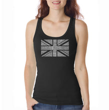 Load image into Gallery viewer, UNION JACK  - Women&#39;s Word Art Tank Top