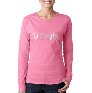 VEGAS - Women's Word Art Long Sleeve T-Shirt