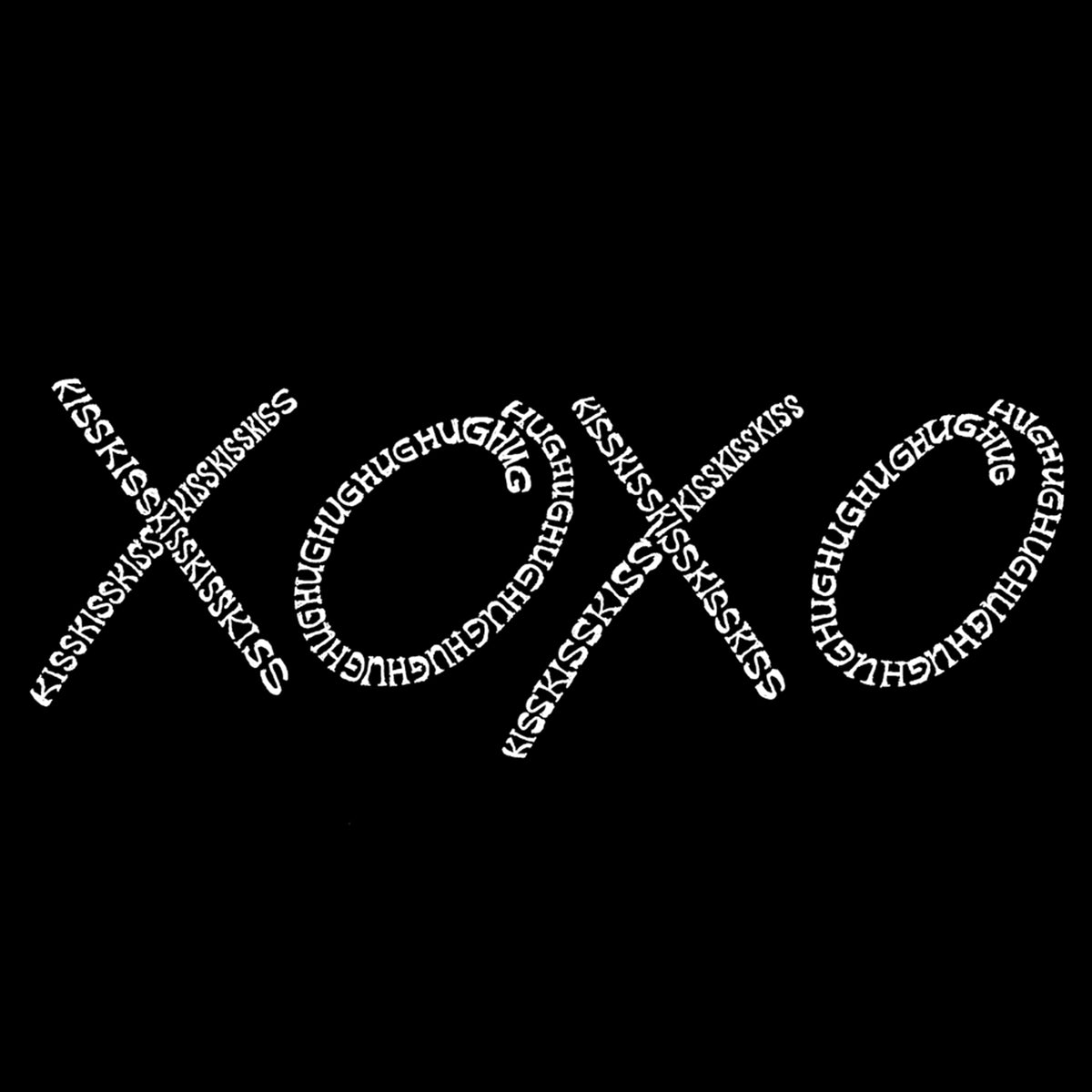 XOXO - Men's Word Art Long Sleeve T-Shirt – LA Pop Art