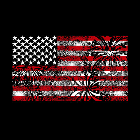 Fireworks American Flag