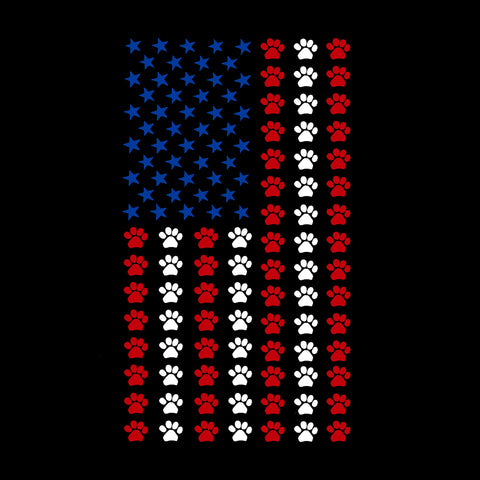 Paw American Flag