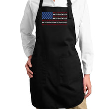 Load image into Gallery viewer, Best Dad Ever Flag - Full Length Word Art Apron