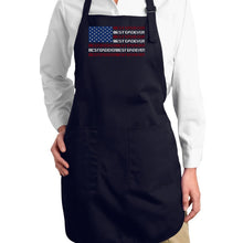 Load image into Gallery viewer, Best Dad Ever Flag - Full Length Word Art Apron