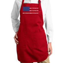 Load image into Gallery viewer, Best Dad Ever Flag - Full Length Word Art Apron