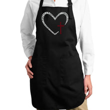 Load image into Gallery viewer, Blessed Heart - Full Length Word Art Apron