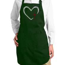 Load image into Gallery viewer, Blessed Heart - Full Length Word Art Apron
