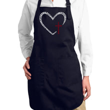 Load image into Gallery viewer, Blessed Heart - Full Length Word Art Apron