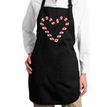 Load image into Gallery viewer, Candy Canes - Full Length Word Art Apron