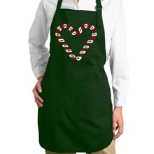 Load image into Gallery viewer, Candy Canes - Full Length Word Art Apron